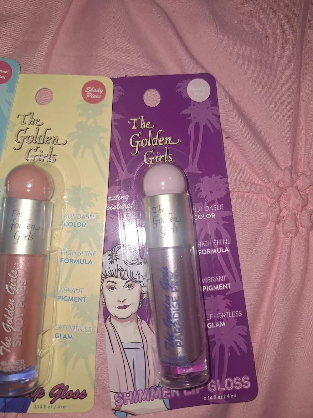 Shimmer Lip Gloss — Pink, Peach & Lilac Shades
